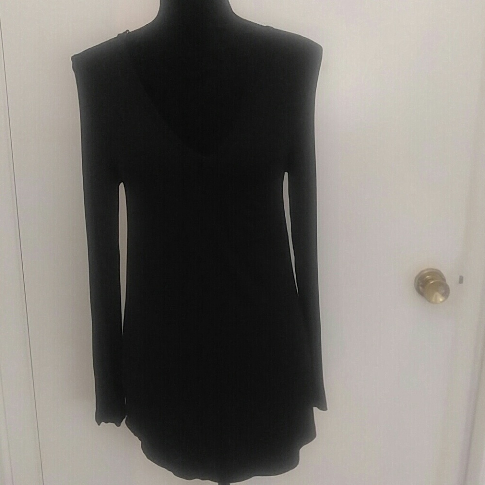 Pink Republic Black Keyhole Back Top